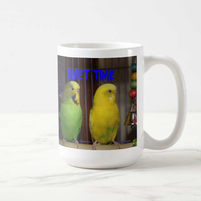 De Café Caneca QUIETA do PARAKEET do TEMPO (Direita)
