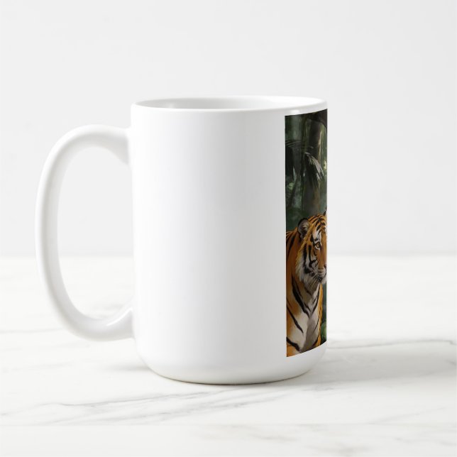 De Café Caneca Rainha da Selva Tigre - Mulher Mística com  (Esquerda)