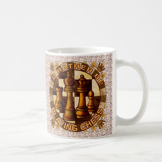 De Café Caneca Rather Play Chess (Direita)
