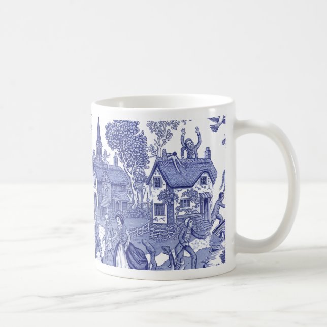 De Café Caneca Regency Undead Blue Willow (Direita)
