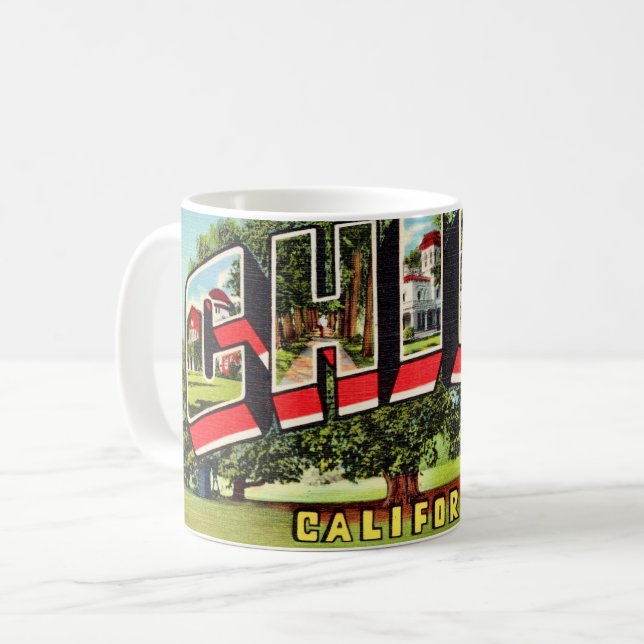 De Café Caneca Retro Chico Califórnia (Frente Esquerda)