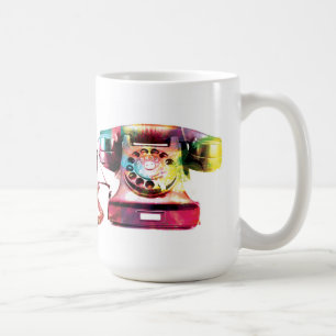 De Café Caneca retro do telefone