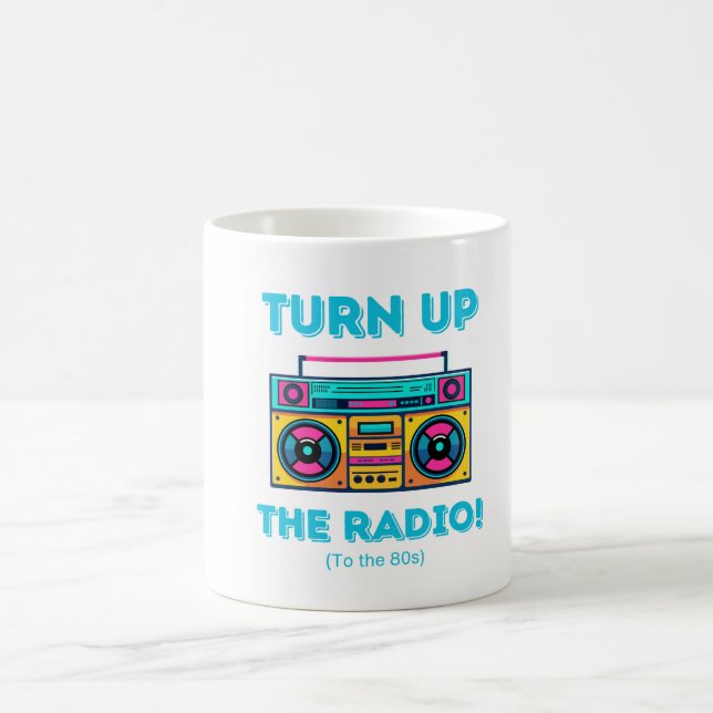 De Café caneca retrô dos anos 80 (Centro)