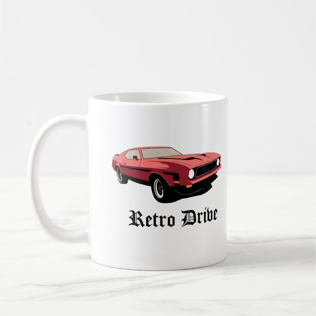 De Café Caneca Retro Drive – Carro Clássico dos Anos 80 Es (Esquerda)
