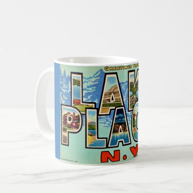 De Café Caneca Retro Lake Placid NY  (Frente Esquerda)