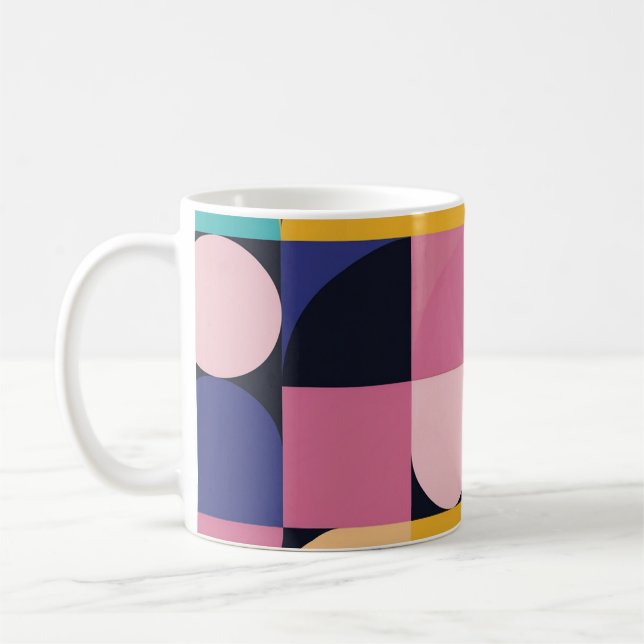 De Café Caneca Retro Pop Geometria – Meados do Século Colo (Esquerda)