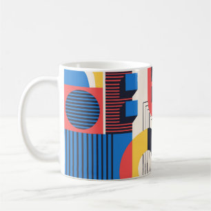 De Café Caneca Retro Rhythm – Formas e Linhas Vintage