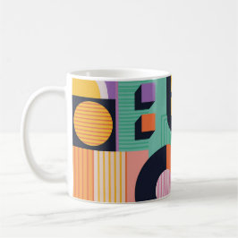 De Café Caneca Retro Rhythm II – Formas e Linhas Vintage