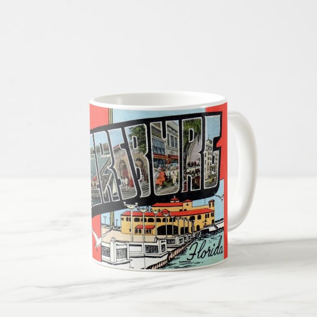 De Café Caneca Retro St Petersburg Flórida (Frente Esquerda)
