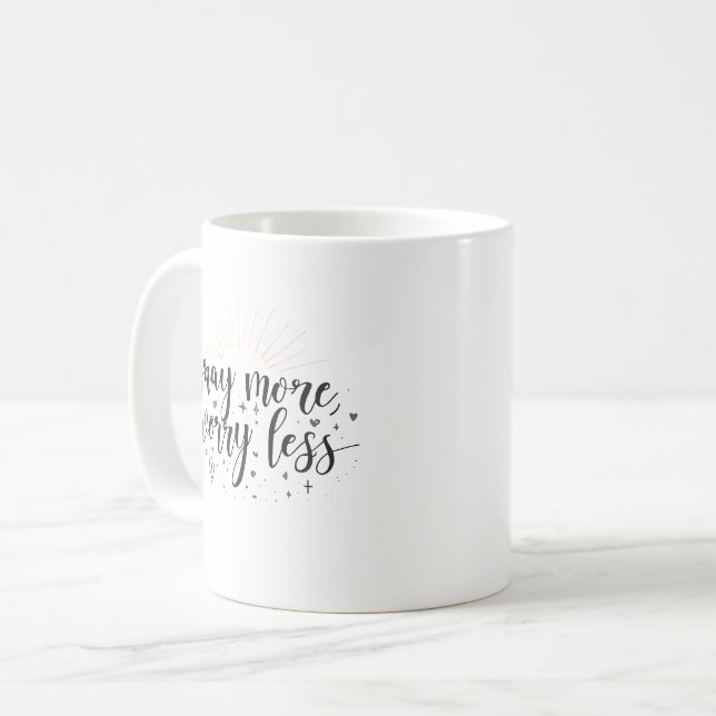 De Café Caneca Reze Mais e Preocupe Menos (Frente Esquerda)
