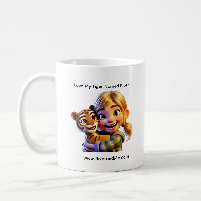 De Café ✨ Caneca “River e Gail” – Uma Amizade em Cada Goli (Esquerda)