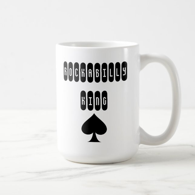 De Café Caneca Rockabilly King com Pá (Direita)