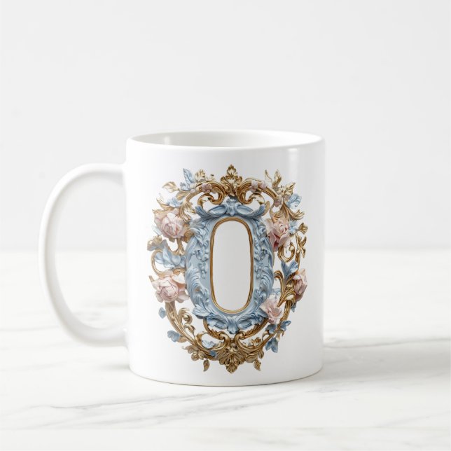 De Café Caneca Rococó Inicial 'O' para uma Princesa do Caf (Esquerda)