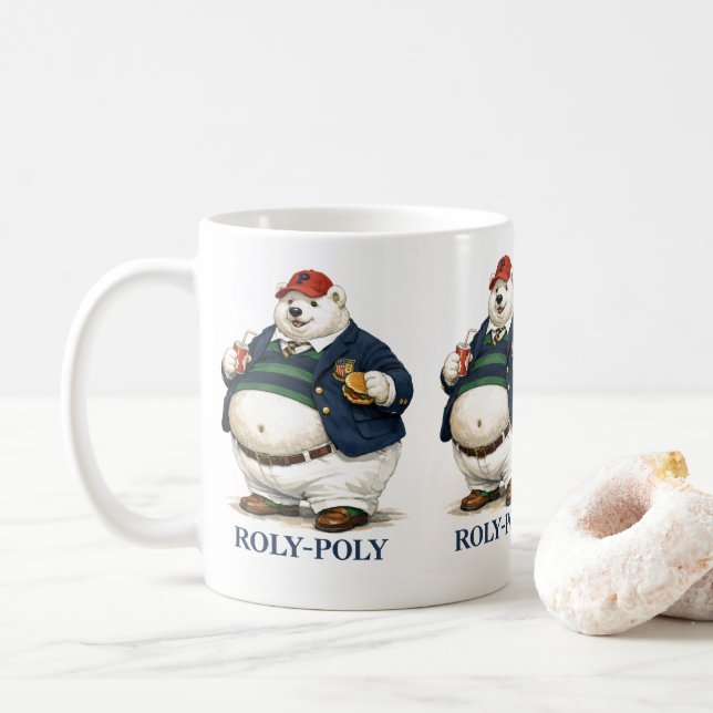 De Café Caneca Roly Poly (Com Donut)