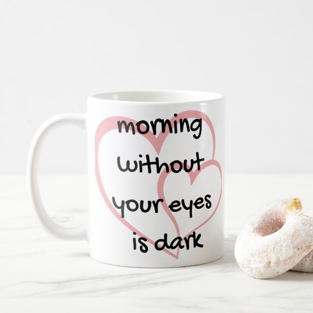 De Café caneca romance (Com Donut)