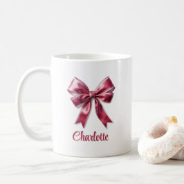 De Café Caneca Rosa Com Laço Fofo e Moderno Para Garotas