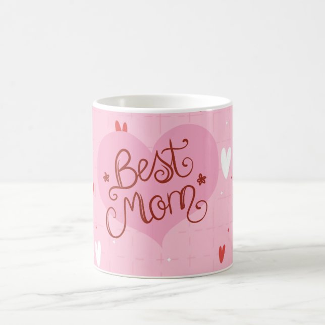 De Café Caneca Rosa Coração Melhor Mãe (Centro)