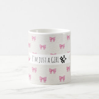 De Café Caneca rosa laço