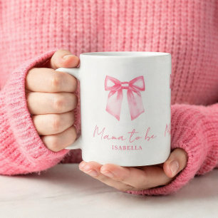 De Café Caneca Rosa Personalizada Moderna Para Mamãe Futur