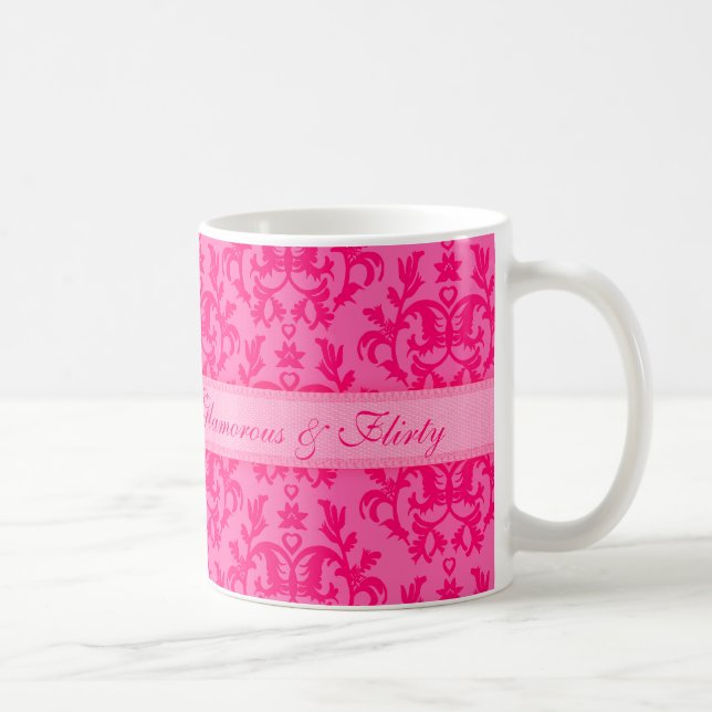 De Café Caneca rosa quente damasco Glamurosa & Sedutora (Direita)