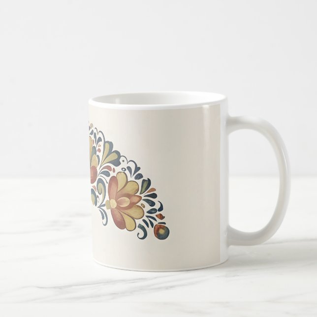 De Café caneca rosmaling (Direita)