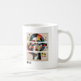 De Café Caneca Rosto Abstrato – Museu Geométrico
