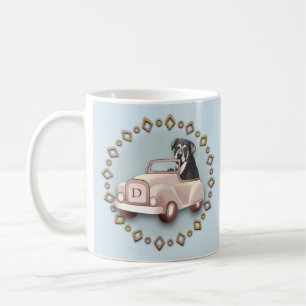 De Café Caneca Rottweiler Dirigindo Carro