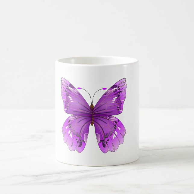 De Café Caneca roxa da borboleta (Centro)