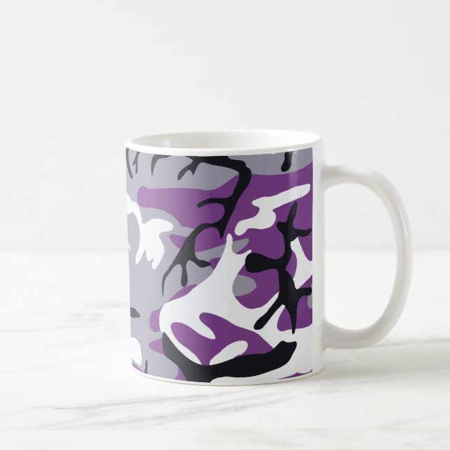 De Café Caneca roxa da camuflagem (Direita)