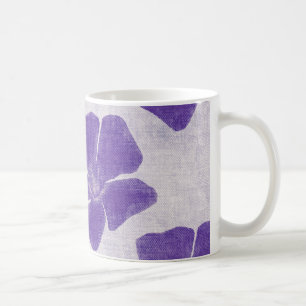 De Café Caneca roxa das flores