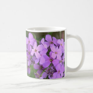 De Café Caneca roxa das flores
