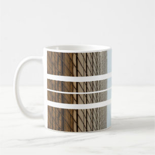 De Café Caneca Rustic Woodstripe