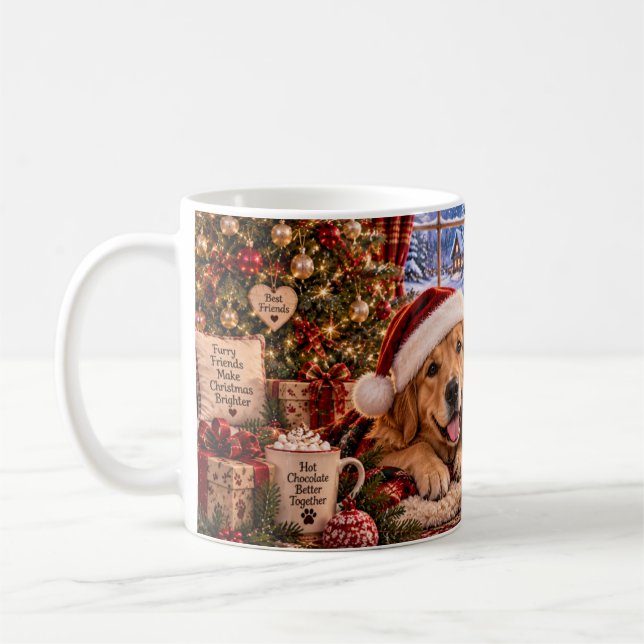 De Café Caneca Santa Paws & Christmas Claws (Esquerda)