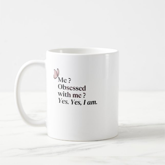 De Café Caneca Sarcástica Engraçada - Estou Obsessado Comi (Esquerda)