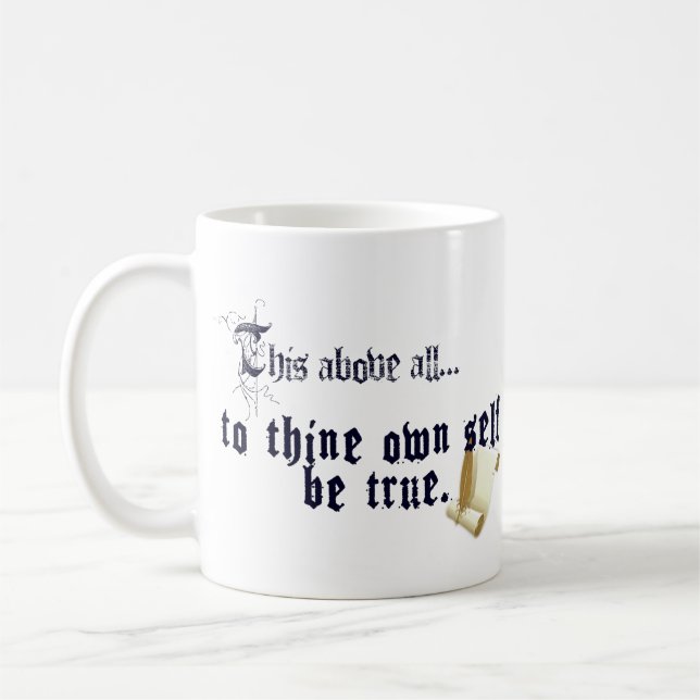 De Café Caneca Seja Verdadeiro Para Si Mesmo (Esquerda)