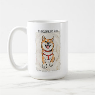 De Café Caneca Shiba Inu Sem Pensamentos, Apenas Vibrações