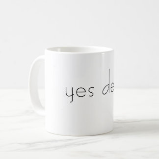 De Café caneca sim cara