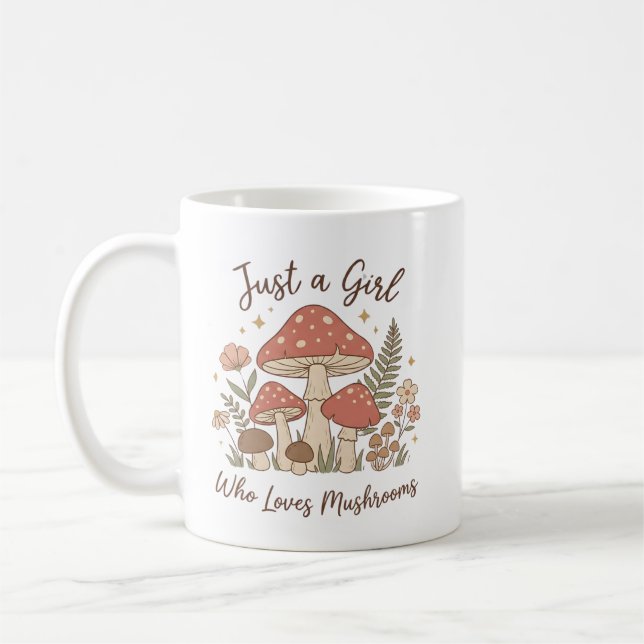De Café Caneca Só uma Garota que Ama Cogumelos (Esquerda)