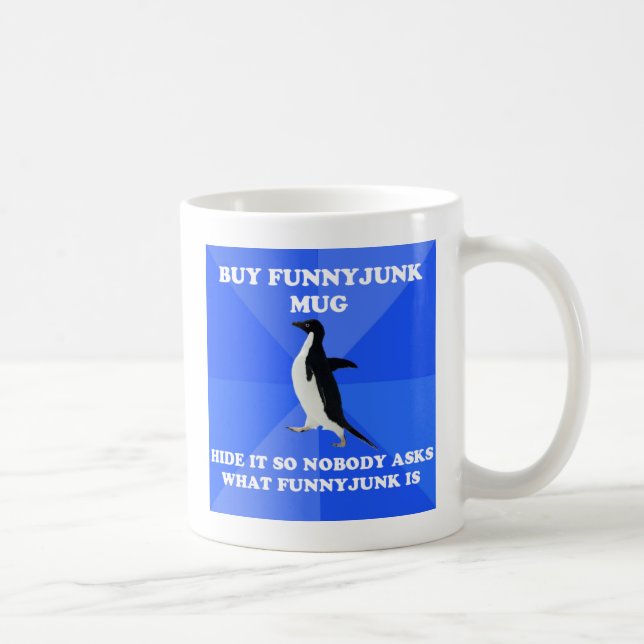 De Café Caneca social inábil do pinguim (Direita)