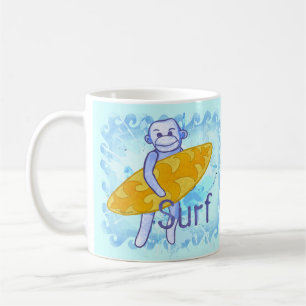 De Café Caneca Sock Monkey Surfer