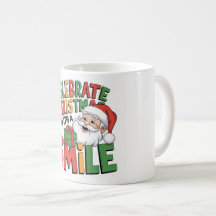 Caneca Sorriso Celebre o Natal Com o Papai Noel