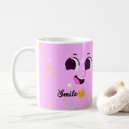 De Café Caneca Sorriso Fofo Kawaii & Sempre Com Amor