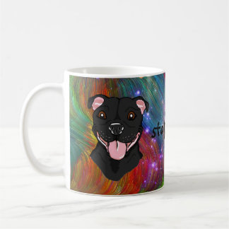De Café Caneca staffy preta