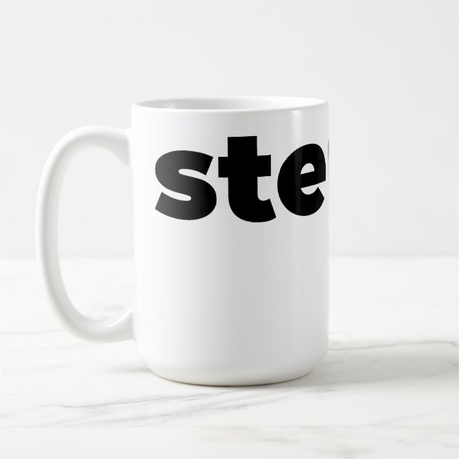 De Café Caneca Steups - Preta (Esquerda)