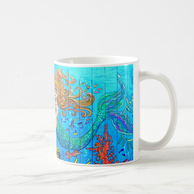 De Café caneca subaquática da sereia (Direita)