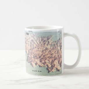 De Café Caneca sul do mapa da borda do Grand Canyon