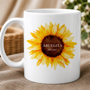 De Café Caneca Sunflower Abuelita Presente para a Vovó