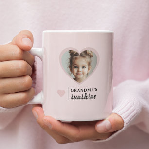 De Café Caneca Sunshine da Vovó - Rosa Personalizada