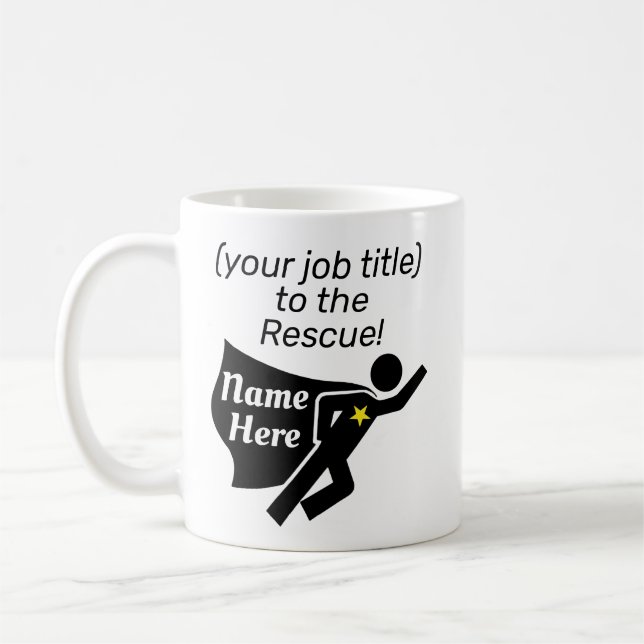 De Café Caneca Super-Herói do Escritório  (Esquerda)