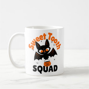 De Café Caneca Sweet Tooth Squad Halloween – Morcego com A
